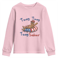 Tung Tung Tung Sahur Italian Brainrot 4th of July Youth Sweatshirt