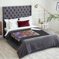 Tung Tung Sahur Italian Brainrot 4th Of July Meme Throw Blanket