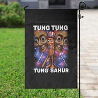 Tung Tung Sahur Italian Brainrot 4th Of July Meme Garden Flag