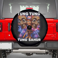 Tung Tung Sahur Italian Brainrot 4th Of July Meme Spare Tire Cover