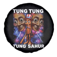 Tung Tung Sahur Italian Brainrot 4th Of July Meme Spare Tire Cover