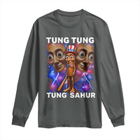 Tung Tung Sahur Italian Brainrot 4th Of July Meme Long Sleeve Shirt