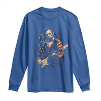 Abraham Lincoln Playing Guitar 4th of July Long Sleeve Shirt
