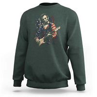 Abraham Lincoln Playing Guitar 4th of July Sweatshirt