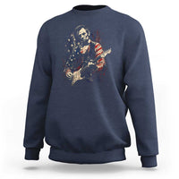 Abraham Lincoln Playing Guitar 4th of July Sweatshirt