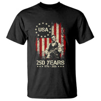 America's 250th Abraham Lincoln Playing Guitar T Shirt