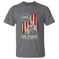 America's 250th Abraham Lincoln Playing Guitar T Shirt