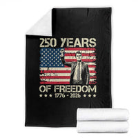 America 250 Years Throw Blanket Charlie Kirk American Flag Freedom