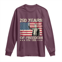 America 250 Years Long Sleeve Shirt Charlie Kirk American Flag Freedom