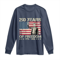 America 250 Years Long Sleeve Shirt Charlie Kirk American Flag Freedom