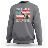 America 250 Years Sweatshirt Charlie Kirk American Flag Freedom