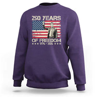 America 250 Years Sweatshirt Charlie Kirk American Flag Freedom