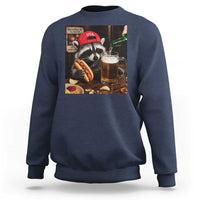 Patriotic USA Raccoon Drinking Beer Sweatshirt 4th of July Meme