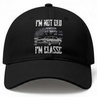 I'm Not Old I'm Classic Baseball Cap Retro American Muscle Car Classic USA