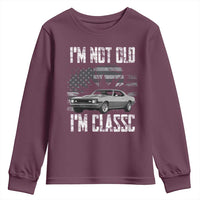 I'm Not Old I'm Classic Youth Sweatshirt Retro American Muscle Car Classic USA
