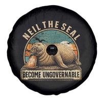 Neil The Seal Become Ungovernable Spare Tire Cover Funny Elephant Seal Meme