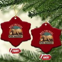 Neil The Seal Become Ungovernable Ceramic Ornament Funny Elephant Seal Meme