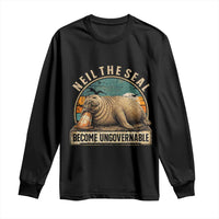 Neil The Seal Become Ungovernable Long Sleeve Shirt Funny Elephant Seal Meme