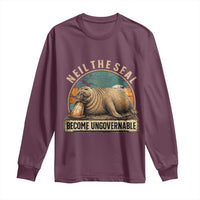 Neil The Seal Become Ungovernable Long Sleeve Shirt Funny Elephant Seal Meme