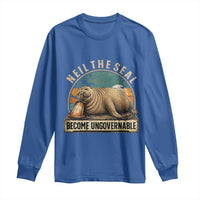 Neil The Seal Become Ungovernable Long Sleeve Shirt Funny Elephant Seal Meme