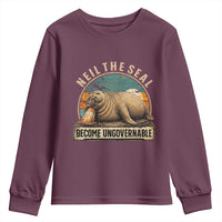 Neil The Seal Become Ungovernable Youth Sweatshirt Funny Elephant Seal Meme