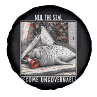 Neil The Seal Become Ungovernable Spare Tire Cover Vintage Elephant Seal Animal Meme