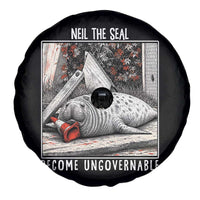 Neil The Seal Become Ungovernable Spare Tire Cover Vintage Elephant Seal Animal Meme
