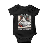 Neil The Seal Become Ungovernable Baby Onesie Vintage Elephant Seal Animal Meme