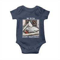 Neil The Seal Become Ungovernable Baby Onesie Vintage Elephant Seal Animal Meme