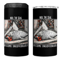 Neil The Seal Become Ungovernable 4 in 1 Can Cooler Tumbler Vintage Elephant Seal Animal Meme