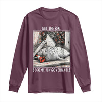 Neil The Seal Become Ungovernable Long Sleeve Shirt Vintage Elephant Seal Animal Meme