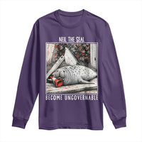 Neil The Seal Become Ungovernable Long Sleeve Shirt Vintage Elephant Seal Animal Meme