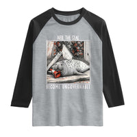 Neil The Seal Become Ungovernable Raglan Shirt Vintage Elephant Seal Animal Meme