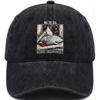 Neil The Seal Become Ungovernable Washed Cotton Baseball Cap Vintage Elephant Seal Animal Meme