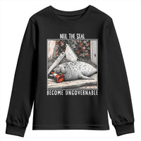 Neil The Seal Become Ungovernable Youth Sweatshirt Vintage Elephant Seal Animal Meme