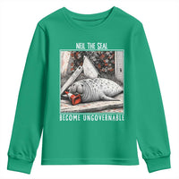 Neil The Seal Become Ungovernable Youth Sweatshirt Vintage Elephant Seal Animal Meme