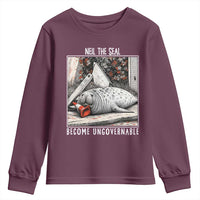 Neil The Seal Become Ungovernable Youth Sweatshirt Vintage Elephant Seal Animal Meme