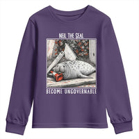 Neil The Seal Become Ungovernable Youth Sweatshirt Vintage Elephant Seal Animal Meme