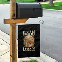 Highway 66 Turn 100 I Turn 50 Garden Flag Vintage 100 Years 100 Year Centennial Anniversary Souvenir 1926-2026