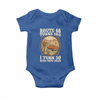 Highway 66 Turn 100 I Turn 50 Baby Onesie Vintage 100 Years 100 Year Centennial Anniversary Souvenir 1926-2026