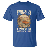 Highway 66 Turn 100 I Turn 50 T Shirt Vintage 100 Years 100 Year Centennial Anniversary Souvenir 1926-2026