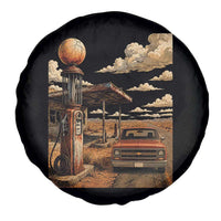 Highway 66 Classic Gas Pump Desert Classic Pickup Truck Car Lover Spare Tire Cover