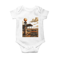 Highway 66 Classic Gas Pump Desert Classic Pickup Truck Car Lover Baby Onesie