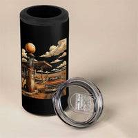Highway 66 Classic Gas Pump Desert Classic Pickup Truck Car Lover 4 in 1 Can Cooler Tumbler