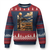 Highway 66 Classic Gas Pump Desert Classic Pickup Truck Car Lover Ugly Christmas Sweater
