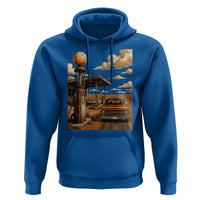 Highway 66 Classic Gas Pump Desert Classic Pickup Truck Car Lover Hoodie