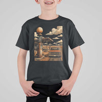 Highway 66 Classic Gas Pump Desert Classic Pickup Truck Car Lover T Shirt For Kid