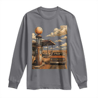 Highway 66 Classic Gas Pump Desert Classic Pickup Truck Car Lover Long Sleeve Shirt