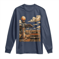 Highway 66 Classic Gas Pump Desert Classic Pickup Truck Car Lover Long Sleeve Shirt