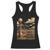 Highway 66 Classic Gas Pump Desert Classic Pickup Truck Car Lover Racerback Tank Top